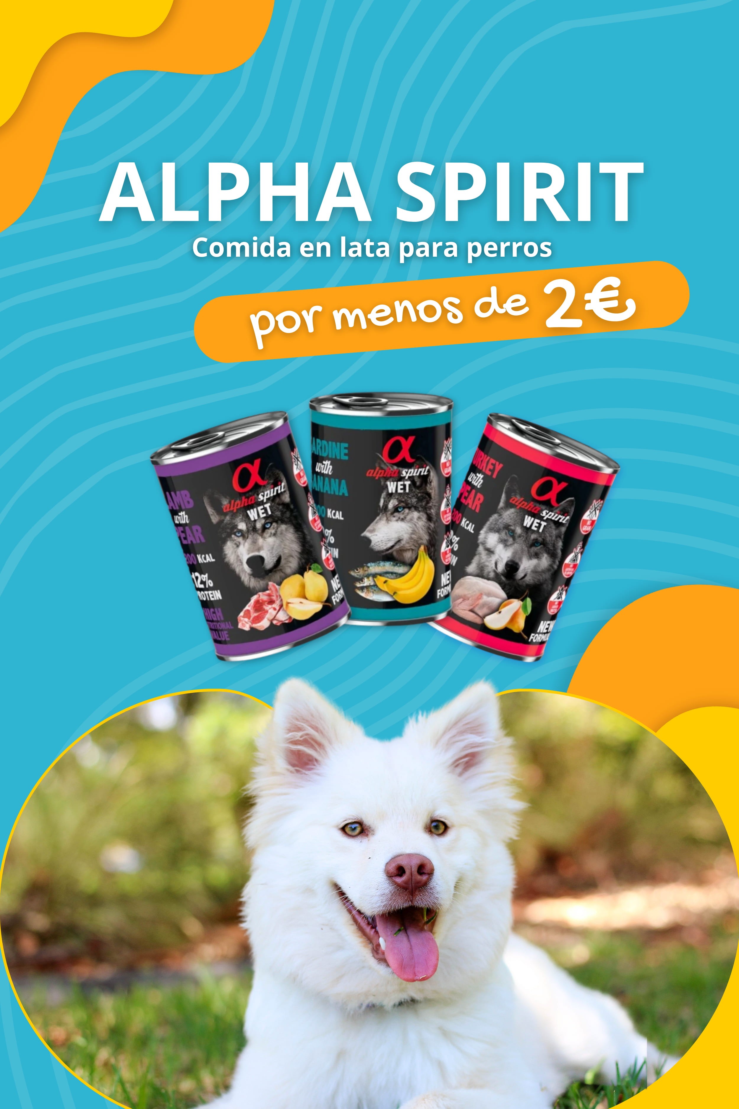 Alpha Spirit: Comida húmeda en lata para tu perro